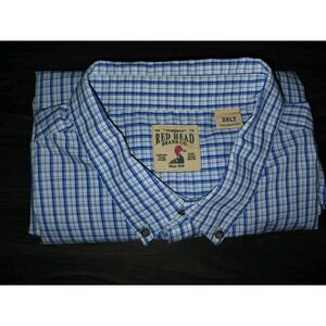 Red Head Brand Button Up Pocket Shirt Sz 3XLT Angler Outdoors Fisherman Fishing